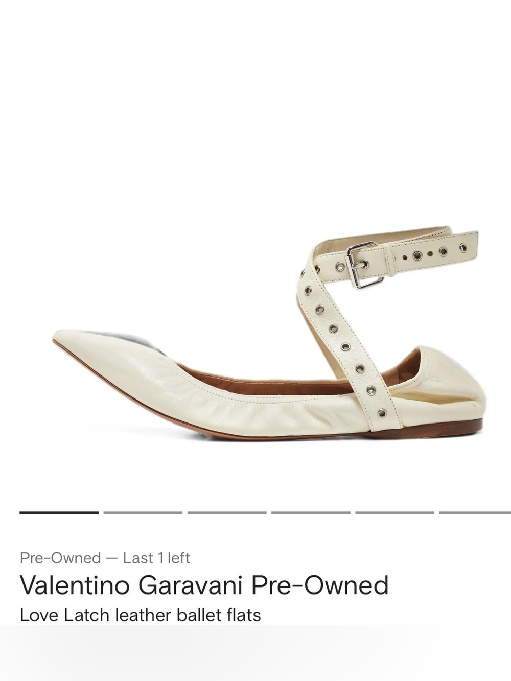 ISO - Valentino Love Latch Flats Size 41